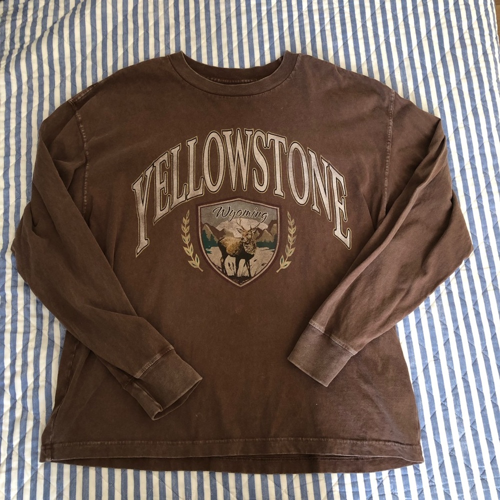 Abercrombie relaxed long sleeve tee